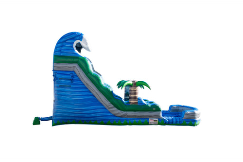 Blue Crush Tsunami Water Slide w/ Pool 32 ft. x11 ft. x18 ft.