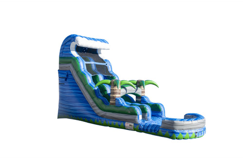 Blue Crush Tsunami Water Slide w/ Pool 32 ft. x11 ft. x18 ft.
