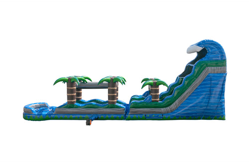 Blue Crush Tsunami Water Slide w/ Pool 32 ft. x11 ft. x18 ft.