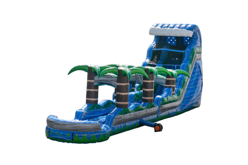 Blue Crush Tsunami Water Slide w/ Pool 32 ft. x11 ft. x18 ft.