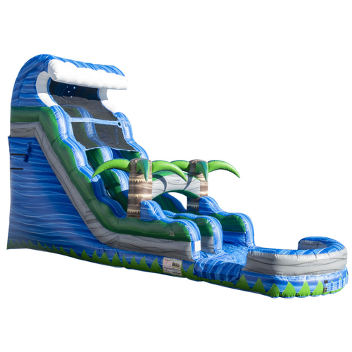 Blue Crush Tsunami Water Slide w/ Pool 32 ft. x11 ft. x18 ft.