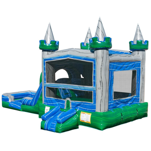 Emerald Castle Combo Moonwalk Slide w/ Pool 26 ft. x13 ft. x14 ft.