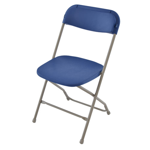 Blue & Bronze Folding Chair