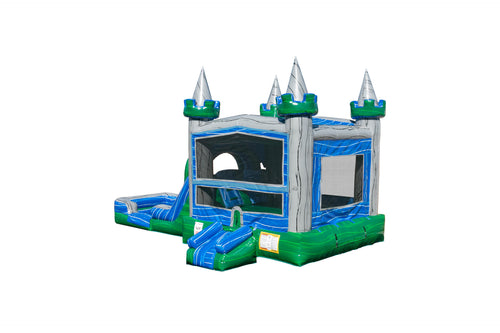 *NEW* Emerald Castle Combo Moonwalk Slide w/ Pool 26 ft. x13 ft. x14 ft.