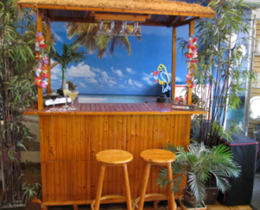 Tiki Bar With Stools